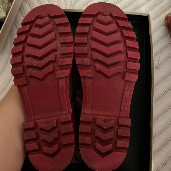 Burberry haymarket mid rain boot size: 38 - Picture 6 of 10